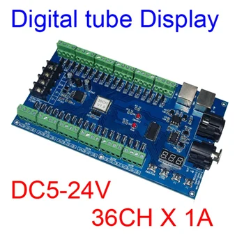 36-канален декодер DMX512 12 групи RGB изход led Драйвер DMX512 1A За всеки канал Макс. 3A