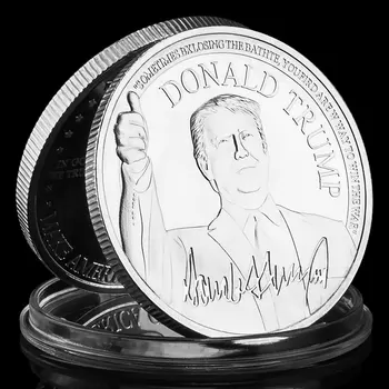 45-ия Президент на САЩ Доналд Тръмп като Сувенир-Подарък Отново ще направи Америка Велика Златна Възпоменателна Монета