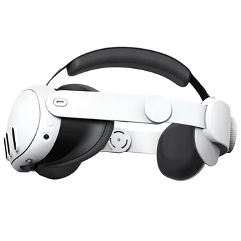 За Meta Quest 3 VR Главоболие каишка VR Halo Регулируема Каишка Удобен Централен колан за Meta Quest 3 VR Аксесоари и детайли