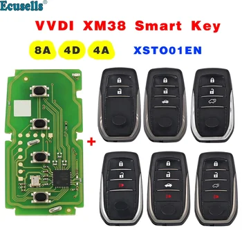 Xhorse VVDI XM38 Smart Key 8A 4D 4A за Toyota Camry, Rav4 Hilux, Land Cruiser Подкрепа за Пренаписване на VVDI KEY TOOL Plus Max VVDI2