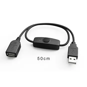 Синхронизация на данни USB 2.0 удължителен кабел Кабел USB удължителен кабел С Led Индикатор за Включване Изключване за КОМПЮТЪР Raspberry Pi USB Вентилатор Led Лампа USB