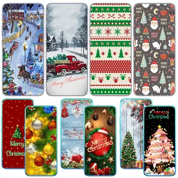 Елха весела Коледа и честита Нова Година Калъф за Телефон Realme C35 C55 C30S 10 9 Pro Plus + Narzo 50 5g 50i Pro + 6 6i Мек Калъф