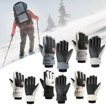 Горещи Зимни Ръкавици Зимни Спортни Ръкавици на открито за Жени Мъжки Ръкавици за Сензорен Екран за Цялата Пръст с Ветрозащитой за Бягане