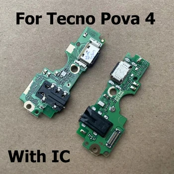 За Tecno Pova 4 Бърз USB порт за зареждане на микрофон на Докинг станция за микрофон Такса за ремонт на flex кабел