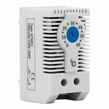 KTS011 НЕ е нормално открито Регулиран механичен регулатор на температурата, Шкафный термостат Din-рейк, се използва за охлаждане