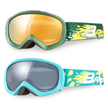 Зимни спортове Ски очила за момчета със защита от замъгляване, Снежни очила за момичета, детски Мотоциклетът маска, двуслойни планински детски очила