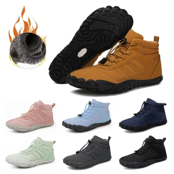 Зимни обувки, водоустойчив мъжки зимни обувки, ботильоны на бос крак, 36-46 Чифт зимни обувки, туристическа обувки, топли плюшени обувки
