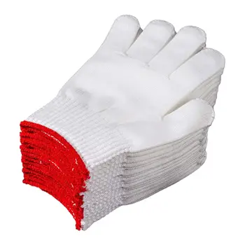 12 Чифта памучни работни ръкавици, тежкотоварни, работни ръкавици за мъже и жени, зимни, за работа в затворени помещения и на открито, за маляров, за строителни работи