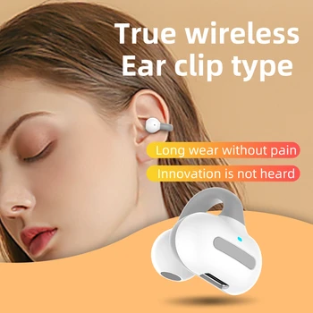2023 Bluetooth Слушалки с костна проводимост, открит скоба за ушите, Безжични слушалки с микрофон, спортни слушалки за Android и iPhone