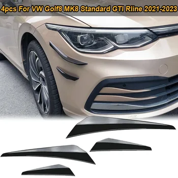4 бр. За Volkswagen Гольф8 MK8 Стандартния GTI Rline 2021-2023 Предна Броня Странични Накладки Сплитер Спойлери Противоударные Ребра