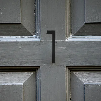 Метална Табела С номер на Къща, Плоча, с Адрес на Дома, Табелката С Номера на Домове За Врати (Номер 1)