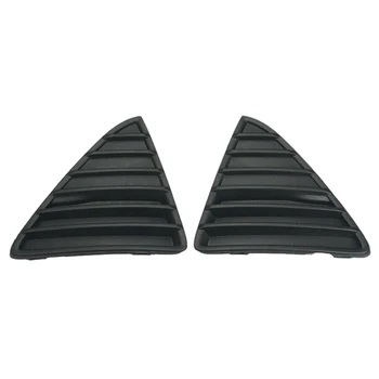 2 елемента на Решетка на радиатора предна броня на колата на малка перука на темето от Лявата на дясната Трехугольная решетка за Ford Focus 2012-2014