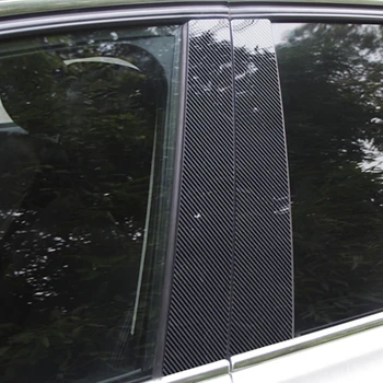 6шт Багажник за Багажник на Кола за Honda City Ballade 2009-2011 2012 2013 Авто Украса Апликации Капачки, Етикети За Полагане на Въглеродни Влакна Вид