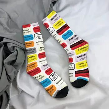 Чорапи за Анестезия, Есенни Чорапи Harajuku Desgin, Модерни и Удобни Чорапи с Унисекс Дизайн Бягане Нескользящих Чорапи