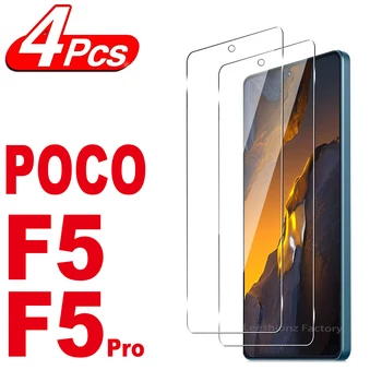 2/4 бр. За Poco F5 F5pro Закалено стъкло, висококачествена защитно фолио, взрывозащищенная защитно фолио за екрана
