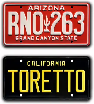Машини известни личности бързи и яростни | Toretto + RNO 263 | Метални регистрационен Номер 1