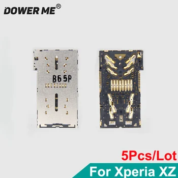 5 бр./лот, Dower Me за Sony Xperia XZ F8332, карта Micro Sd + държач за четене SIM-карти, жак конектор, безплатна доставка