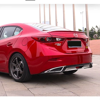 За украса на автомобил Mazda 3 Axela 2014 2015 2016 2017 ABS Пластмасова боя Цвят на цвят заден спойлер на багажника