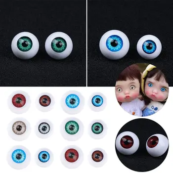 10 двойки 10мм 12мм Аксесоари за кукли BJD САМ Безопасна играчка за животни Производство на кукли с глазным ябълка Стъклени Очи