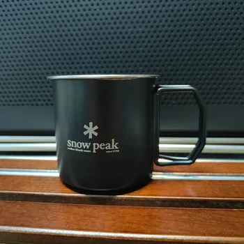 Чаша Snow Peak 250 мл, сгъваема чаша от неръждаема стомана, Кафеена чаша, Огнеупорни дизайн, оборудване за къмпинг и туризъм на открито