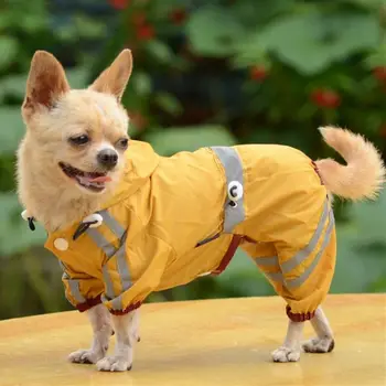 Непромокаемая яке-дъждобран за кученца Яке-дъждобран за кученца противоударная яке Подходящ за кучета малки и средни по размер стоки за домашни любимци