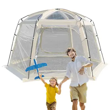 Водоустойчив палатка Rainfly за къмпинг Преносима Ветрозащитная градинска шатра Спортна палатка с чанта за съхранение за нощуване на открито