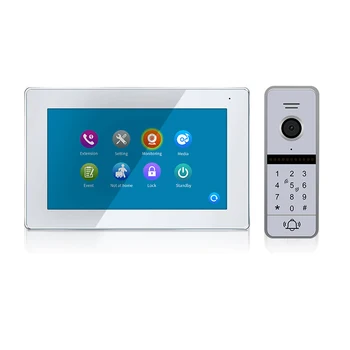 Нов тип таблет 7 ' LCD пълноцветен екран на 4-жични домофонна система, видео домофон