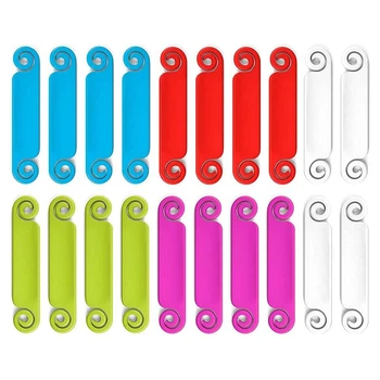 20 Броя кабелни етикети, етикети за управление на кабели, Многоцветни cable етикети, идентификационните етикети на кабел за USB на компютъра на телефона