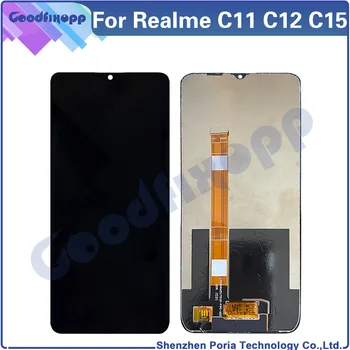 За Realme C11 C12 C15 RMX2185 RMX2189 RMX2180 LCD Сензорен дисплей Дигитайзер в събирането на Подмяна на резервни части