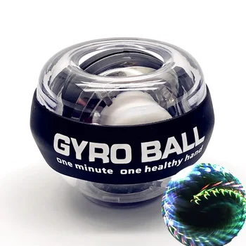 Гореща разпродажба Симулатор за масаж на мускулите на китката Power Ball е с led подсветка, Влияние диапазон, Метален показател Gyro Топка