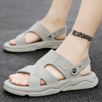 슬리퍼 Men Summer EVA Sandal Дишаща Outdoor Hole Lightweight Shoes Male Soft Bottom Anti-slip Sandal сандали мъжки летни