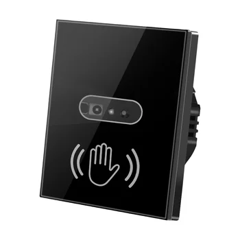 Безконтактен монтиран на стената lcd Сензорен Ключ Smart Touchless Инфрачервен Индукционный Стъклен Ключ на Панела 10 см Разстояние за Откриване на САЩ, ЕС, AU Великобритания 110V 220V