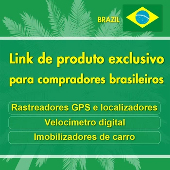 Links de produtos e envio para o Brasil recomendados Todos os типос de rastreadores GPS e localizadores Velocímetro Imobilizador