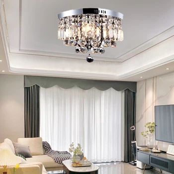 Луксозен дизайнерски Модерни кристален полилей Спалня Хол тавана лампа E14 трапезария лампа за вътрешно осветление на апартаменти в хотел