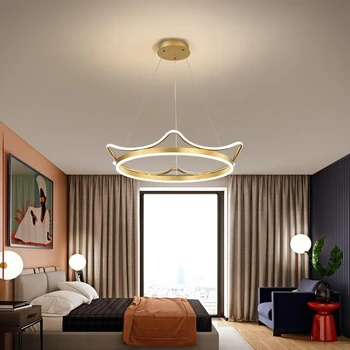 Полилеи за спалня, Детска стая, Окачена лампа във формата на короната, Тавана полилеи cx135, полилеи за хол