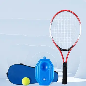 Набор от тенис ракета за деца, набор от преносими амортизирующих на тенис ракети с чанта за носене, 23-инчов тенис треньор Rebound