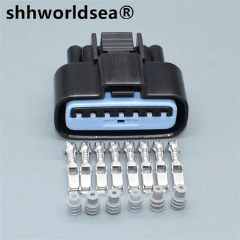shhworldsea 7P конектор 1,0 мм за Mitsubishi Black за свързване на разходомера на въздуха Speed Run Pajero