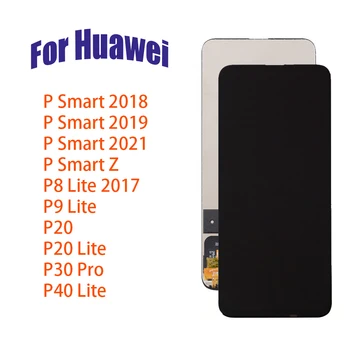 LCD Дисплей За Huawei P8 P9 P10 P20 P40 Lite P30 Pro P Smart 2018 2019 2021 Z LCD Сензорен Дисплей и Цифров Преобразувател В събирането на